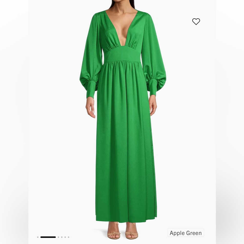 One33 Social Balloon Sleeve Maxi Dress Plunging
V Neck